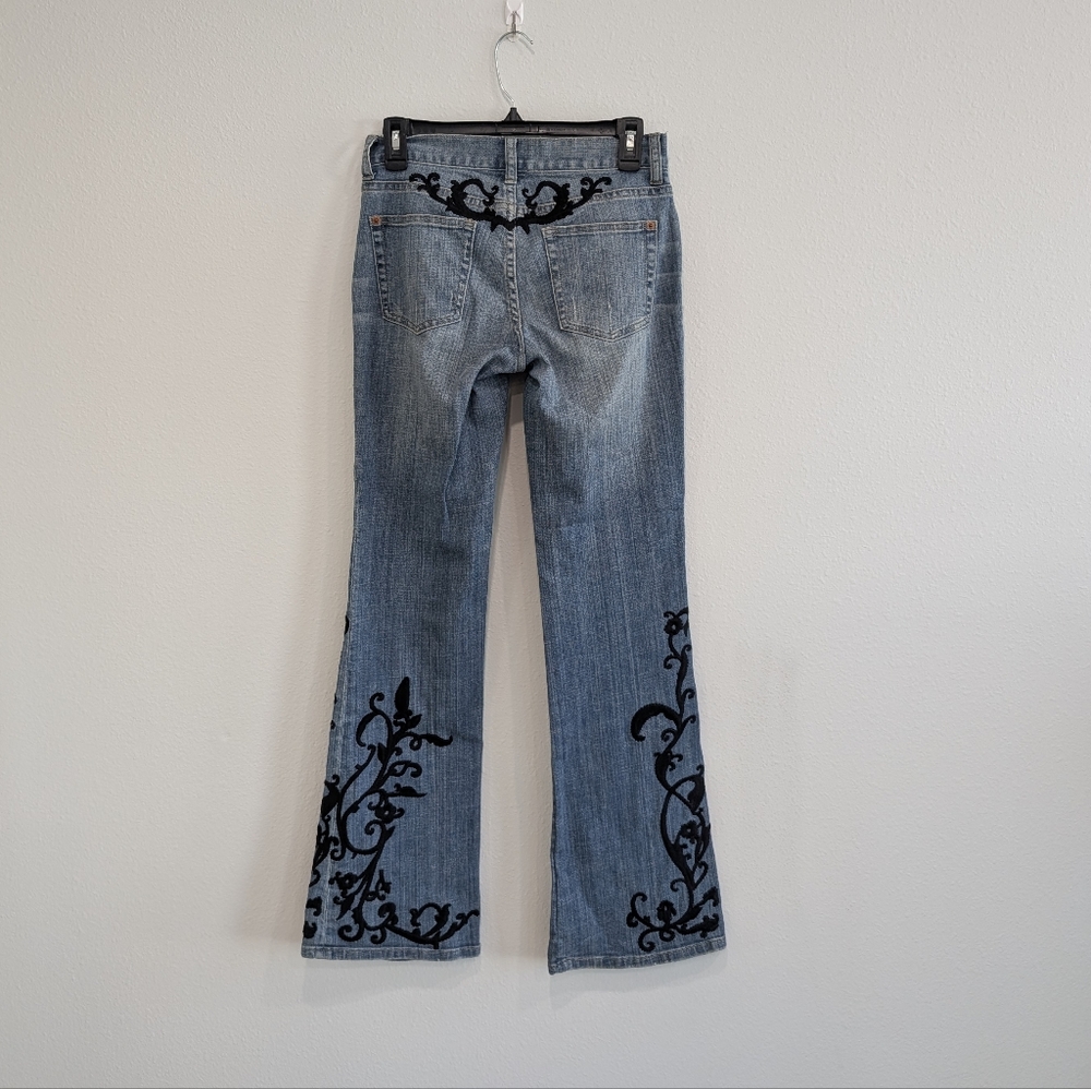 NOIR Tattoo Japanese Brand Flair Jeans Size 0R - Picture 9 of 9